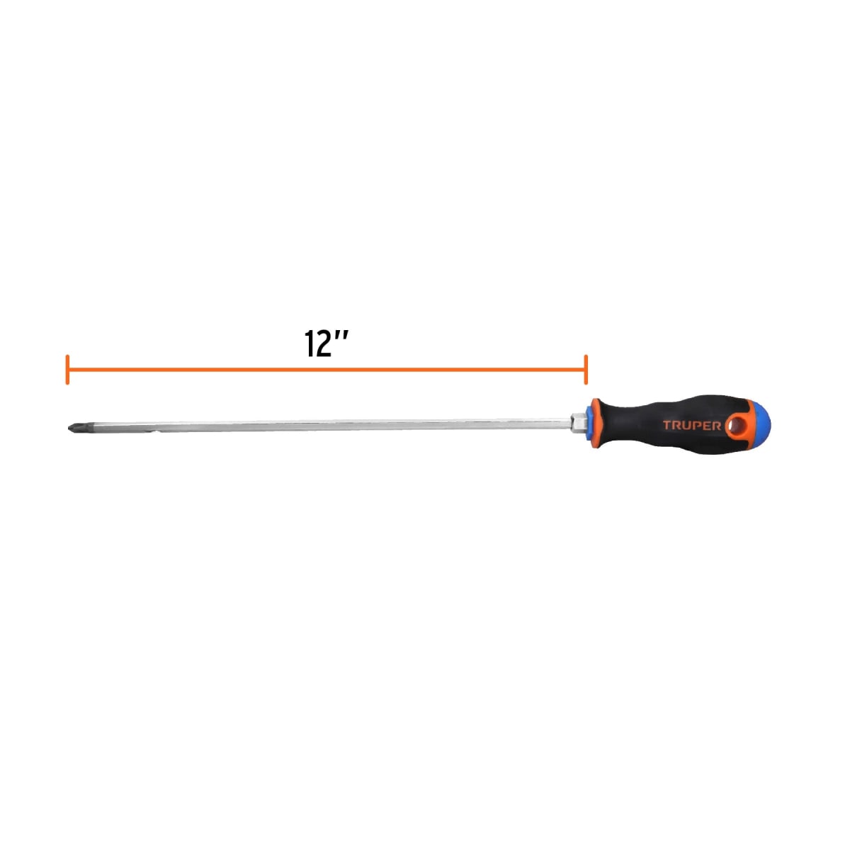 Desarmador de cruz 1/4´´ x 12´´ mango Comfort Grip, Truper3