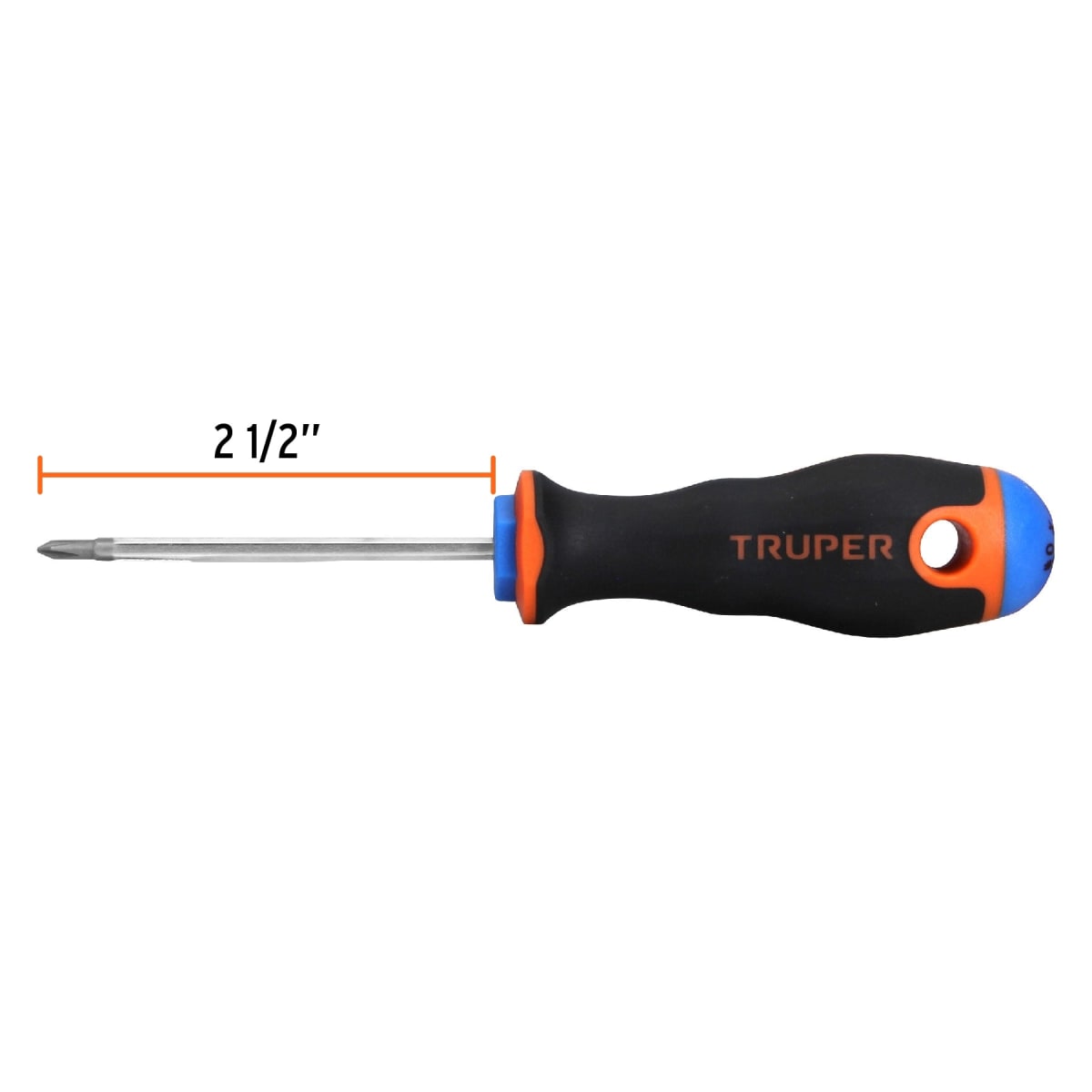 Desarmador de cruz 1/8´´ x 2-1/2´´ mango Comfort Grip, Truper3