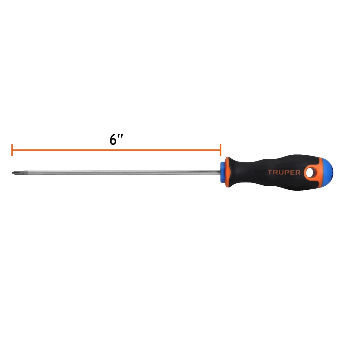 Desarmador de cruz 1/8'' x 6'' mango comfort grip. truper3