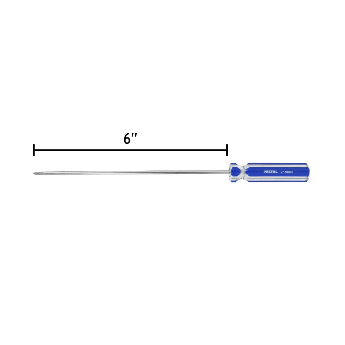Desarmador de cruz 1/8´´ x 6´´ mango de PVC, Pretul3