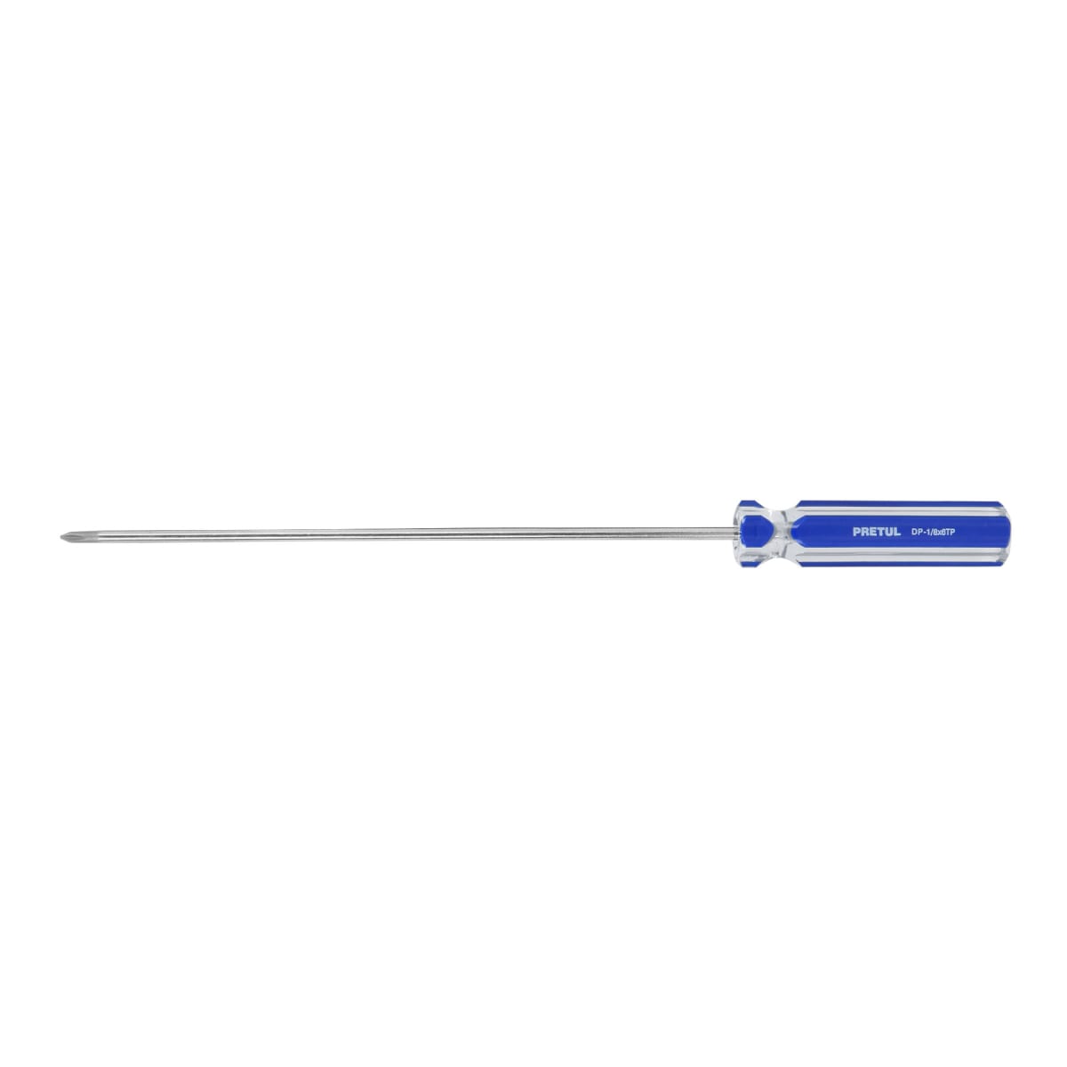 Desarmador de cruz 1/8´´ x 6´´ mango de PVC, Pretul1