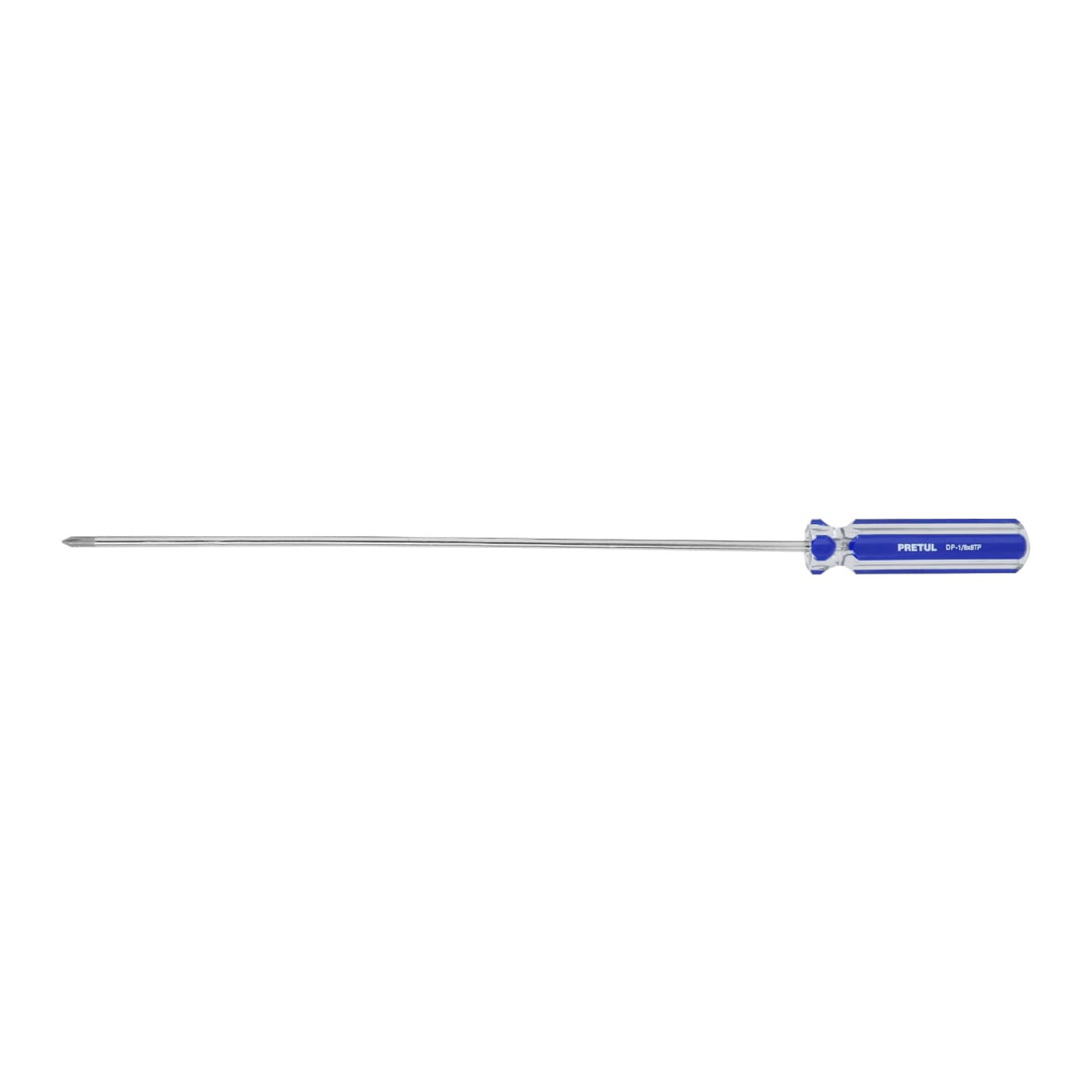 Desarmador de cruz 1/8´´ x 8´´ mango de PVC, Pretul1