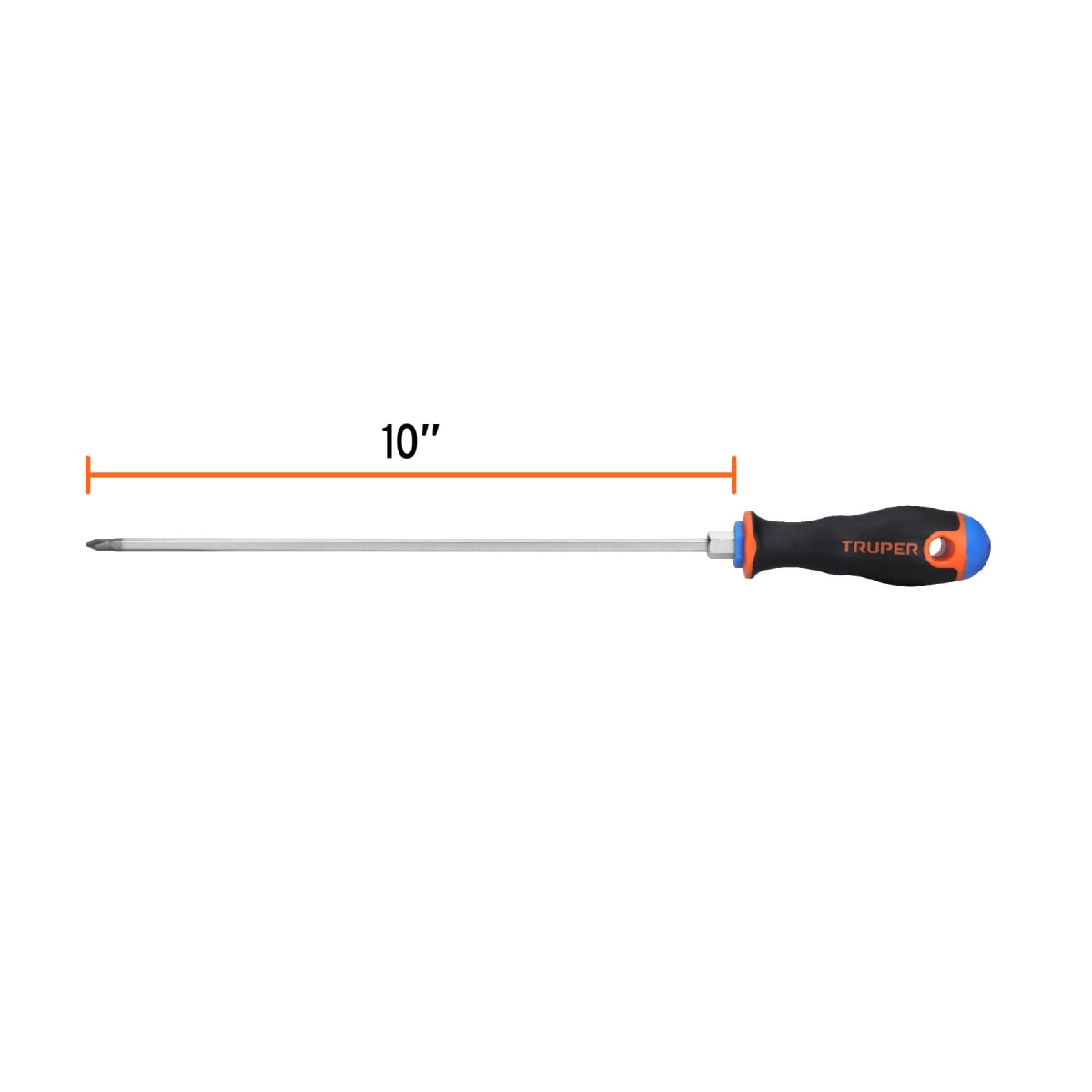 Desarmador de cruz 3/16´´ x 10´´ mango Comfort Grip, Truper3