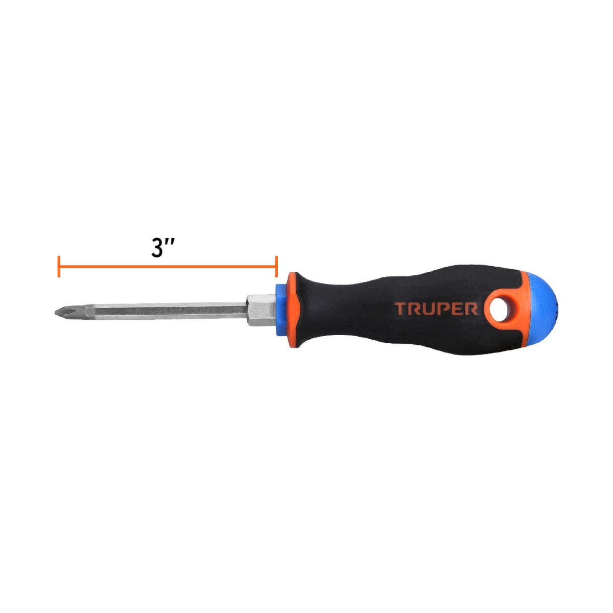 Desarmador de cruz 3/16´´ x 3´´ mango Comfort Grip, Truper3