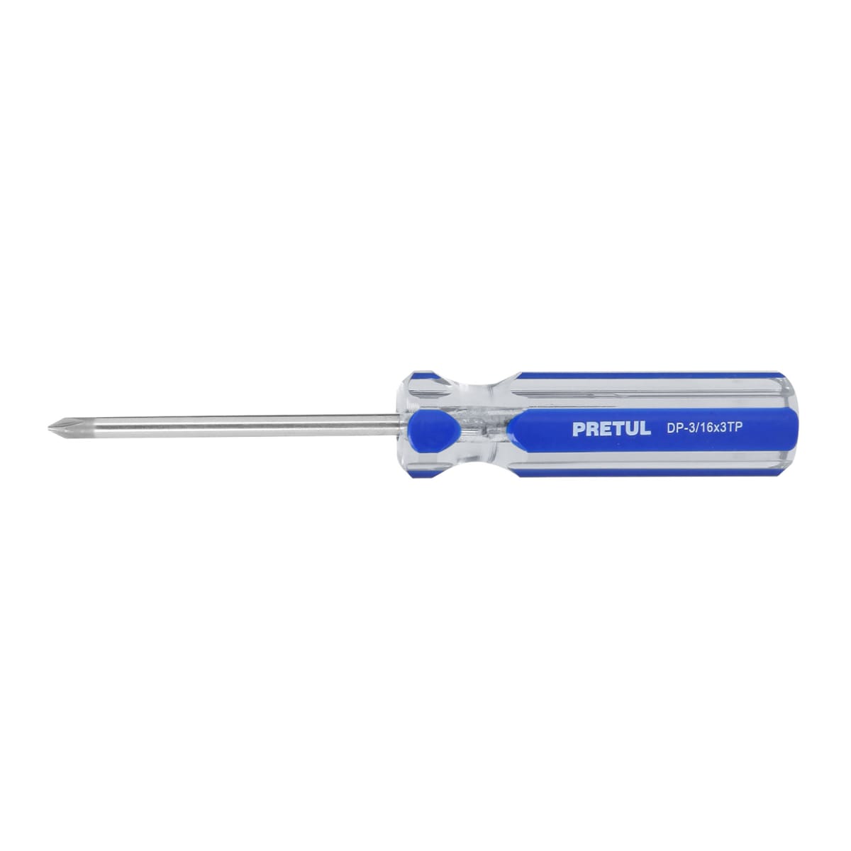 Desarmador de cruz 3/16 x 3´´ mango de PVC, Pretul1