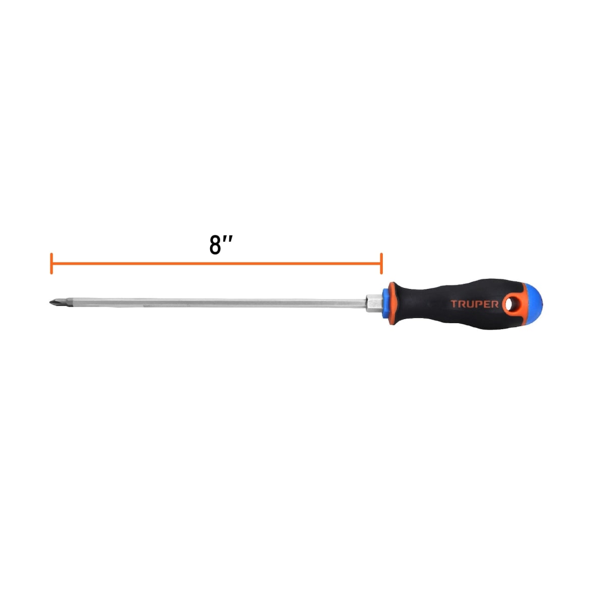 Desarmador de cruz 3/16´´ x 8´´ mango Comfort Grip, Truper3