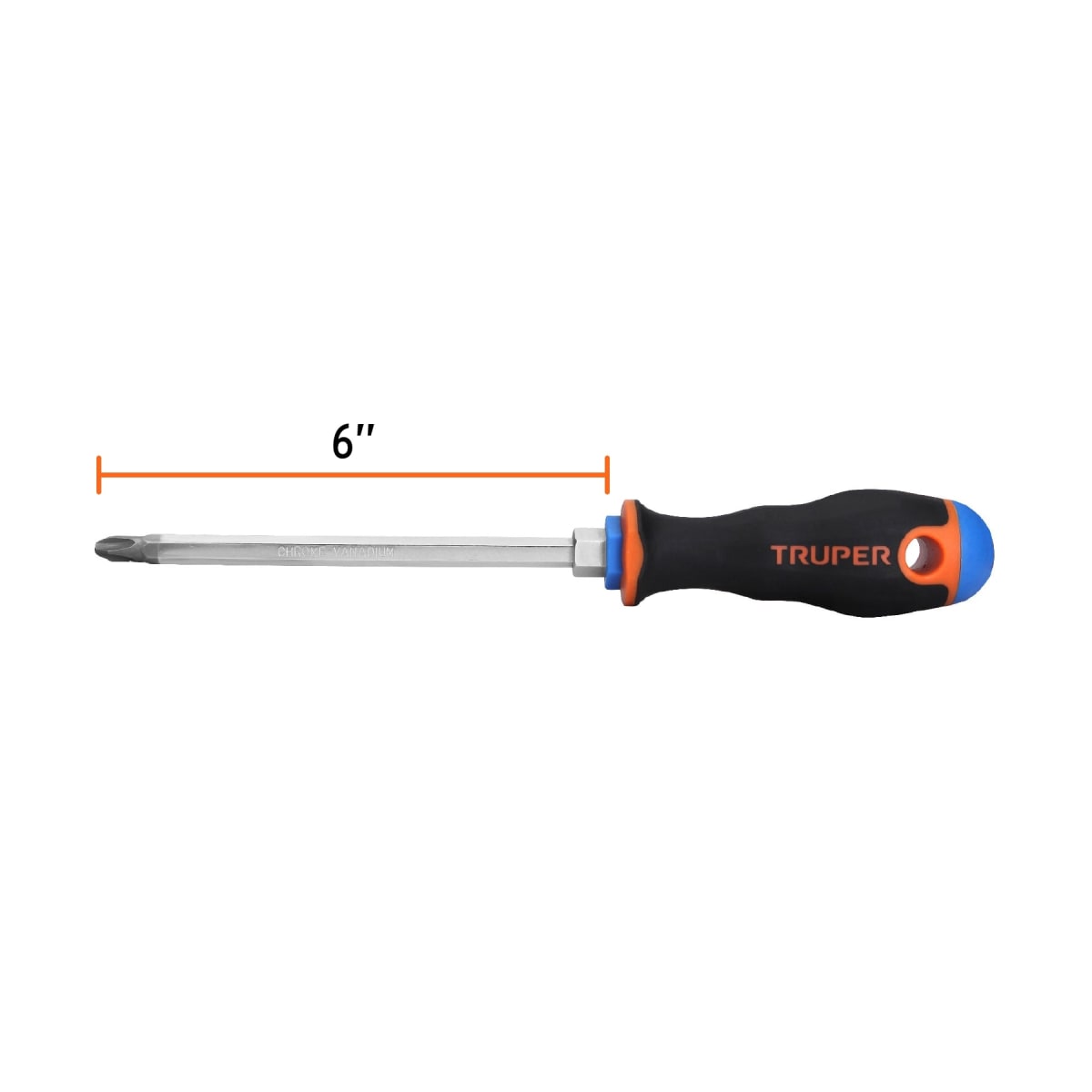 Desarmador de cruz 5/16´´ x 6´´ mango Comfort Grip, Truper3