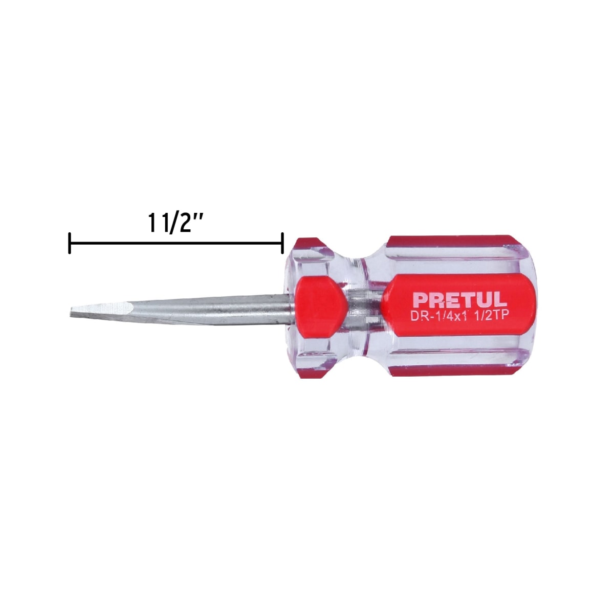 Desarmador plano 1/4 x 1-1/2´´ mango de PVC, Pretul3