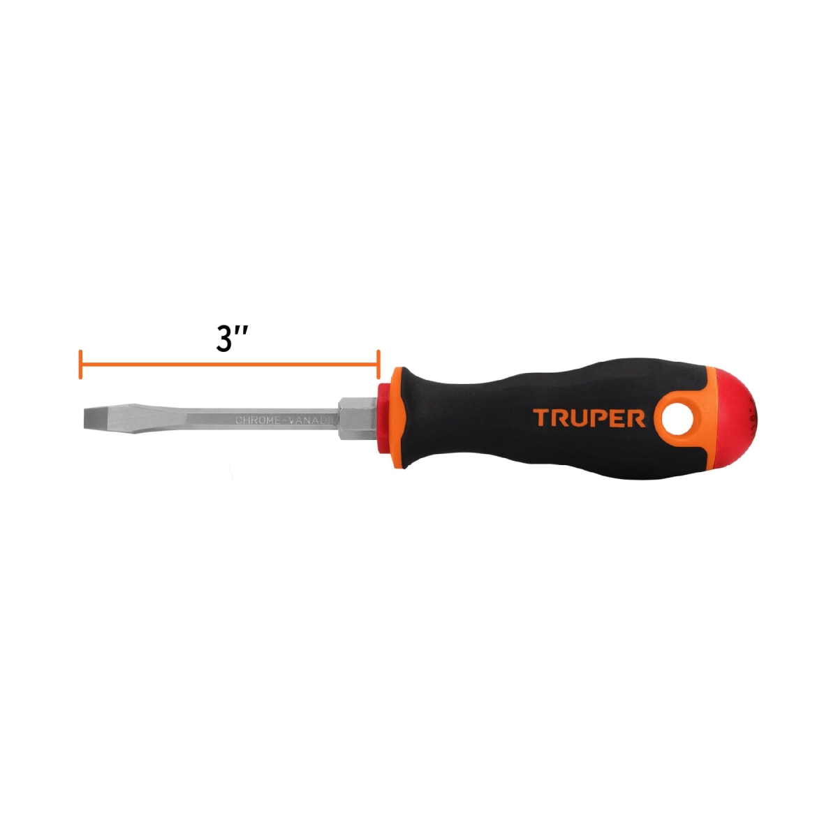 Desarmador plano 3/16´´ x 3´´ mango Comfort Grip, Truper3