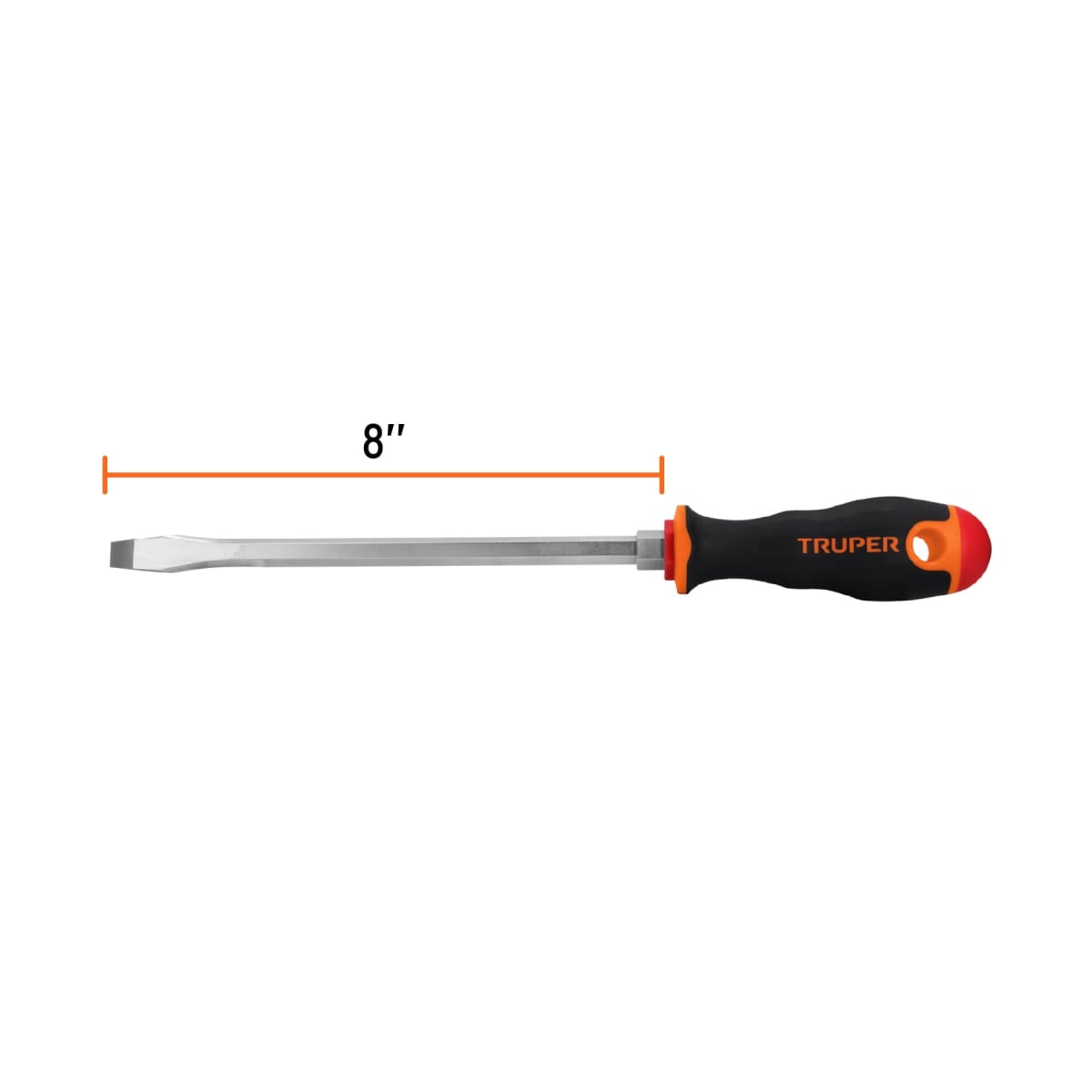Desarmador plano 3/8´´ x 8´´ mango Comfort Grip, Truper3