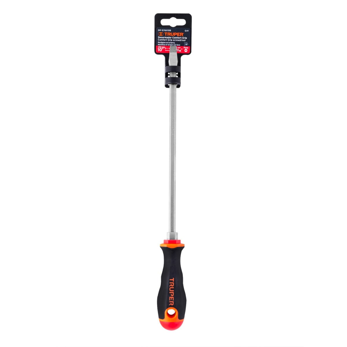 Desarmador plano 5/16´´ x 10´´ mango Comfort Grip, Truper4