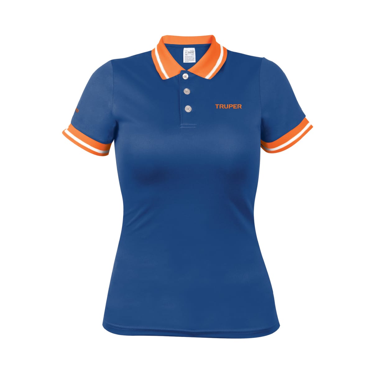 Polo camisero dry fit azul, para dama, Truper1