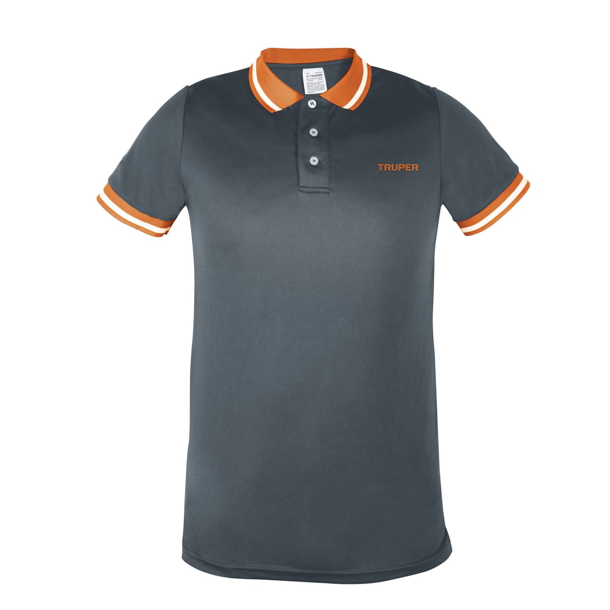 Polo camisero dry fit gris, para caballero, Truper1