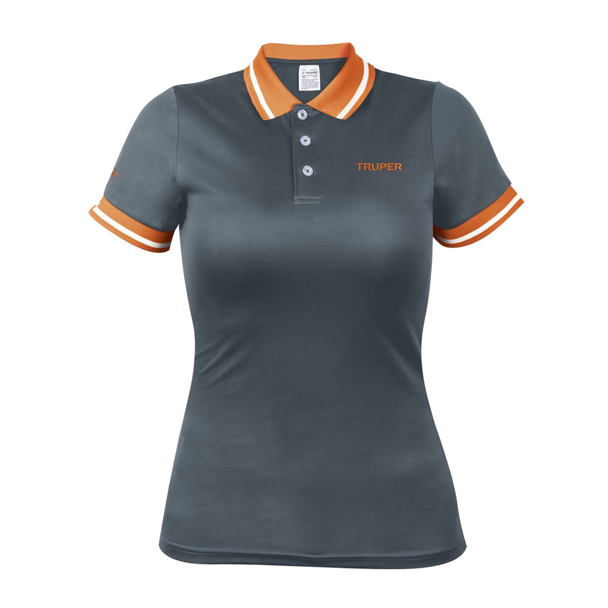 Polo camisero dry fit gris, para dama, Truper1