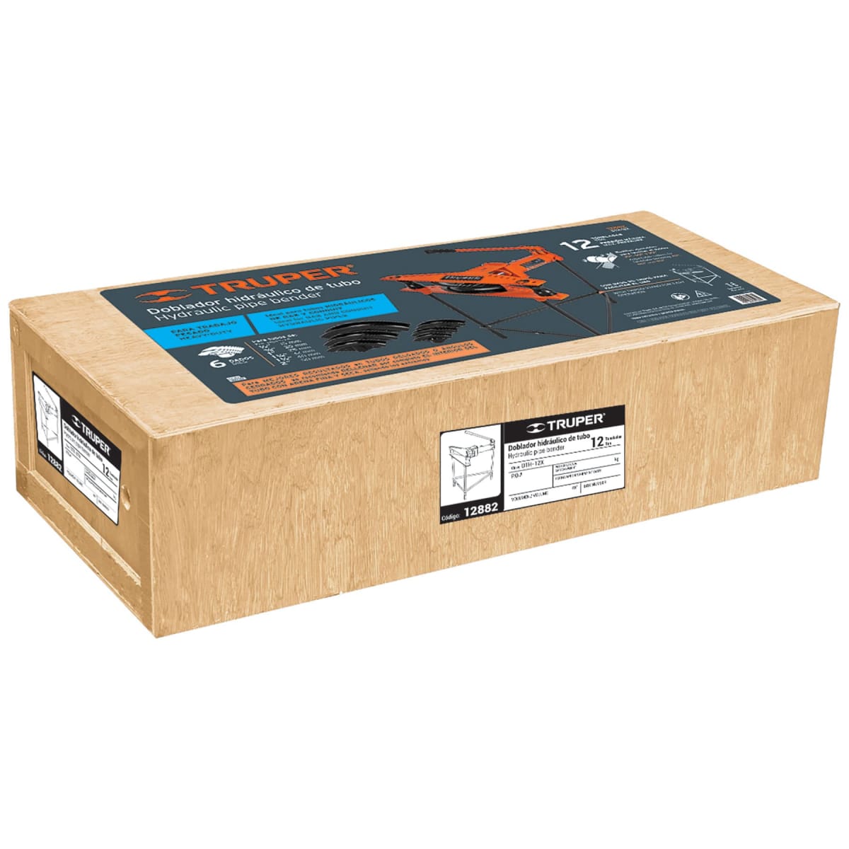 Doblador de tubo hidraulico 12 toneladas horizontal Truper4