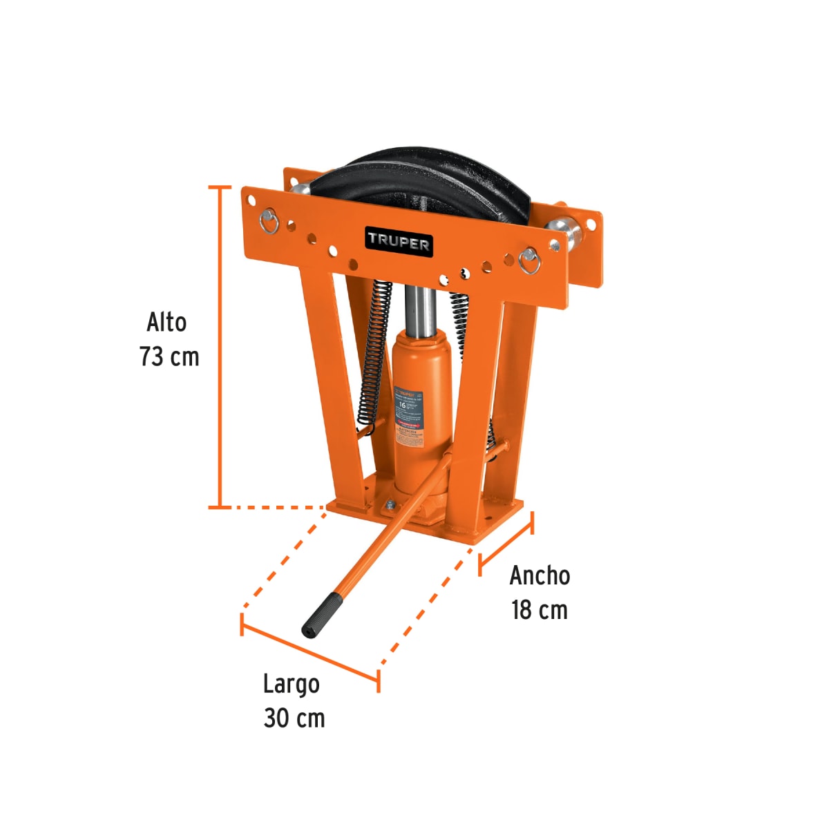 Doblador de tubo hidraulico 16 toneladas Truper4