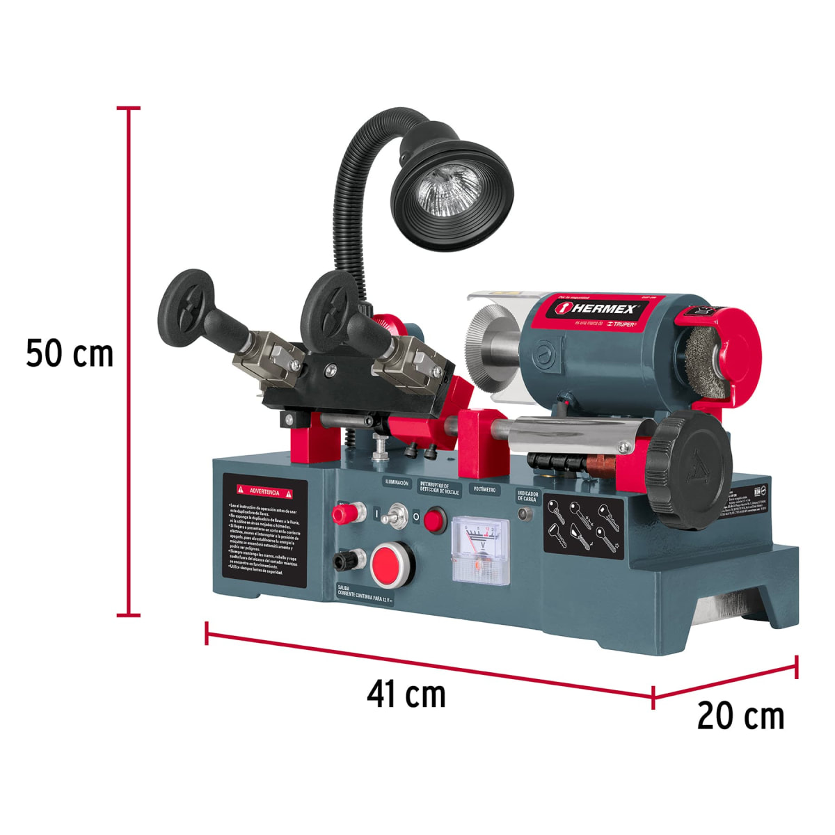 Duplicadora de llaves, 6 tipos, Hermex3