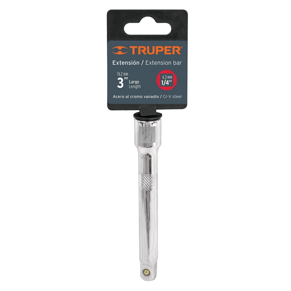 Extensión de 3'' para ratchet, para dados encastre 1/4'' Truper4
