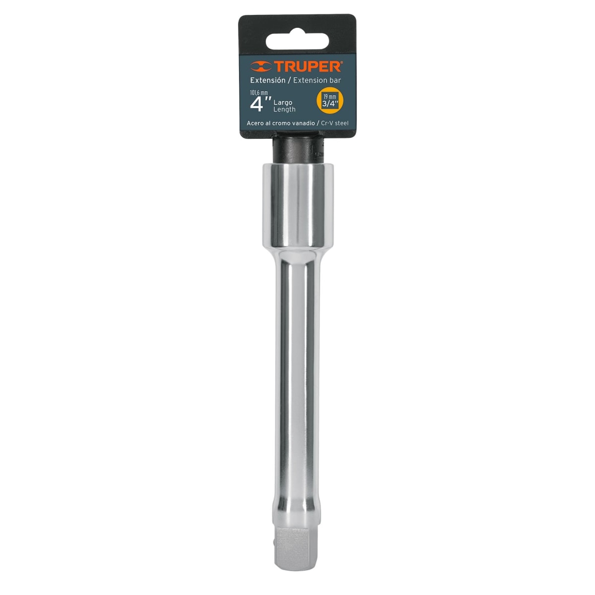 Extensión de 4´´ para ratchet, para dados encastre 3/4´´ Truper4