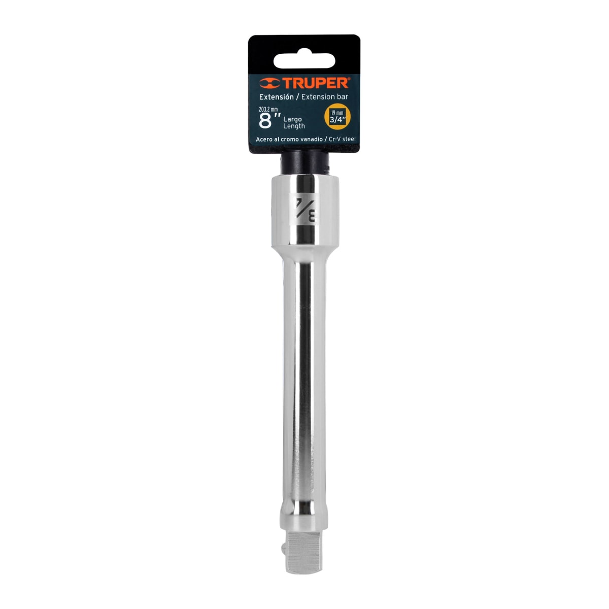 Extensión de 8´´ para ratchet, para dados encastre 3/4´´ Truper4