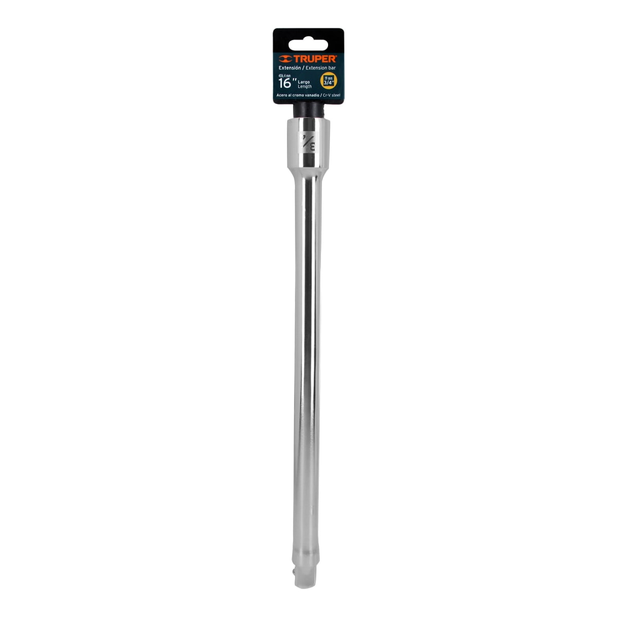 Extensión de 16´´ para ratchet, para dados encastre 3/4´´ Truper4