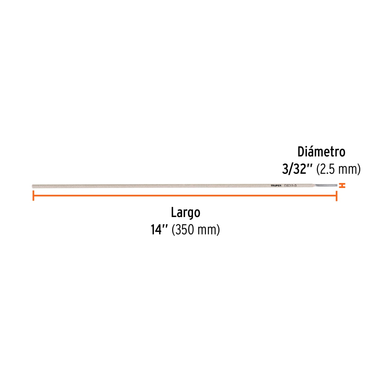 Bolsa con 1 kg de electrodos 6011 de 3/32´´, Truper3