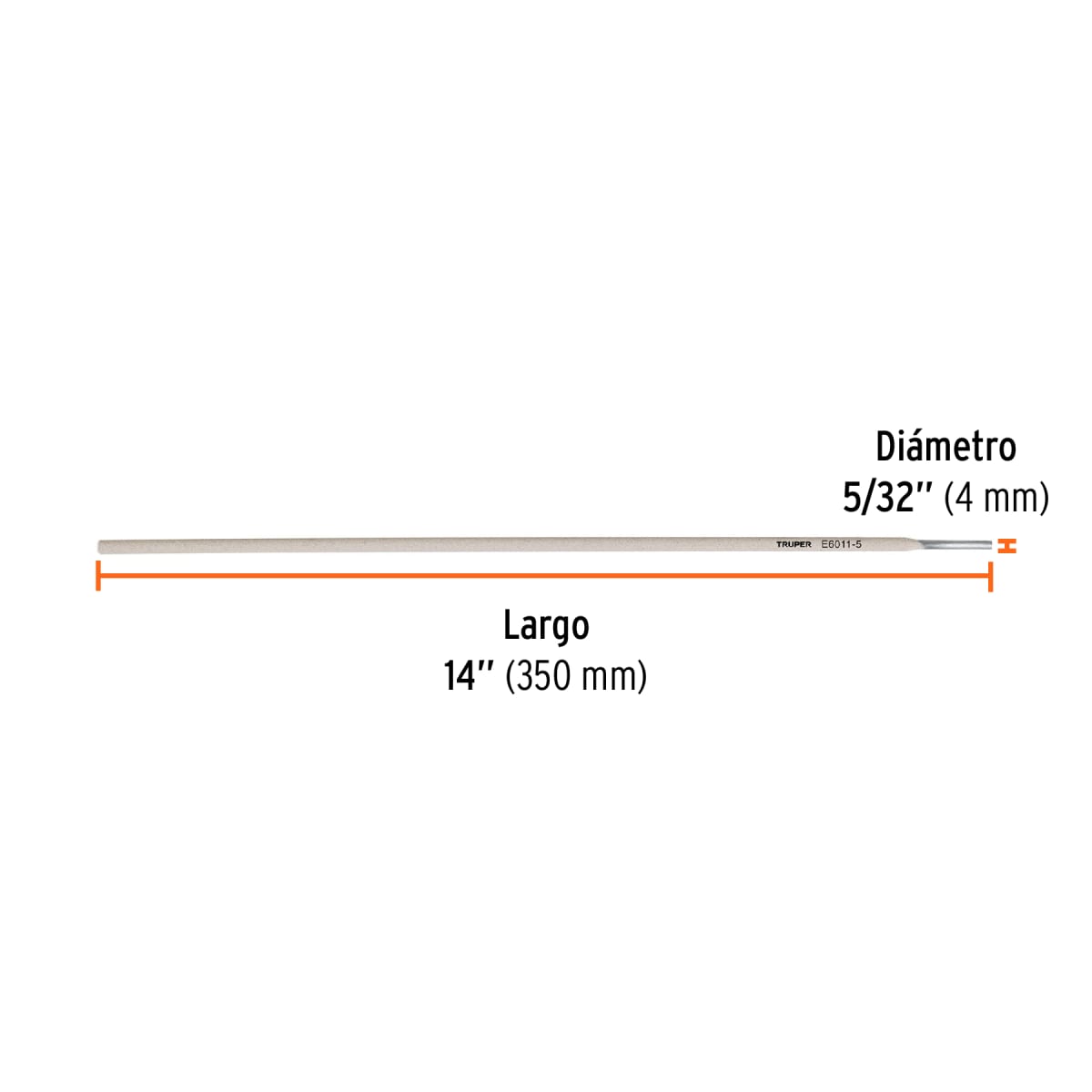 Bolsa con 1 kg de electrodos 6011 de 5/32´´, Truper2