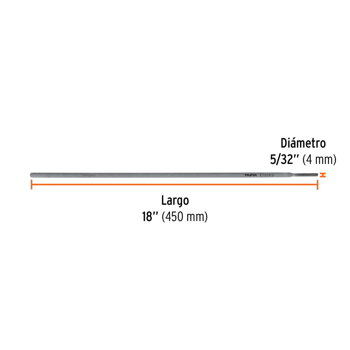 Bolsa con 1 kg de electrodos 7018 de 5/32
