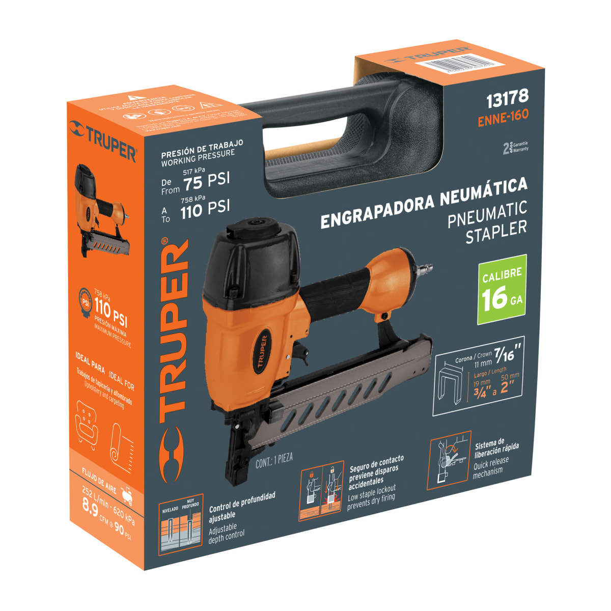 Engrapadora Neumatica calibre 16 Truper4