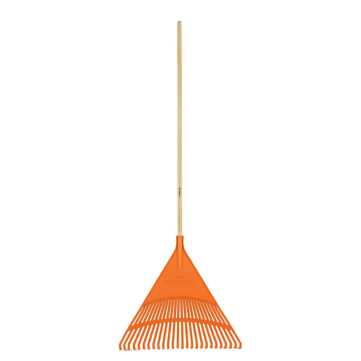 Escoba plástica rígida para jardín, 26 dientes, mango 48'' Truper1