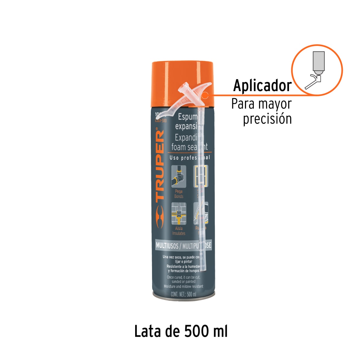 Espuma expansiva de 500 ml Truper3