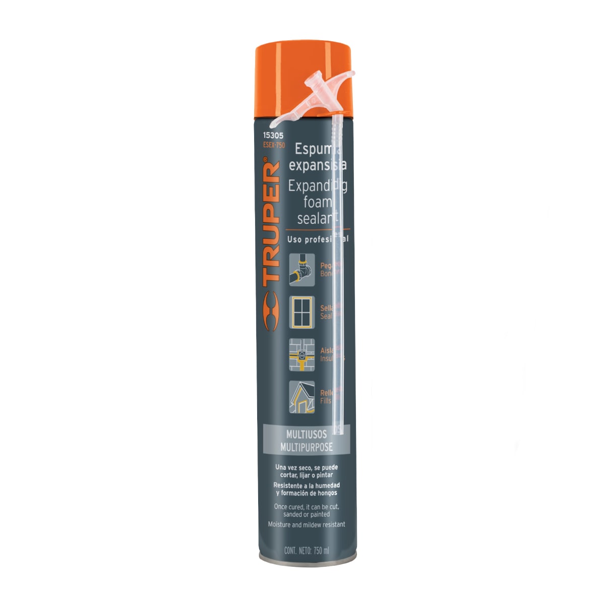 Espuma expansiva de 750 ml, Truper1