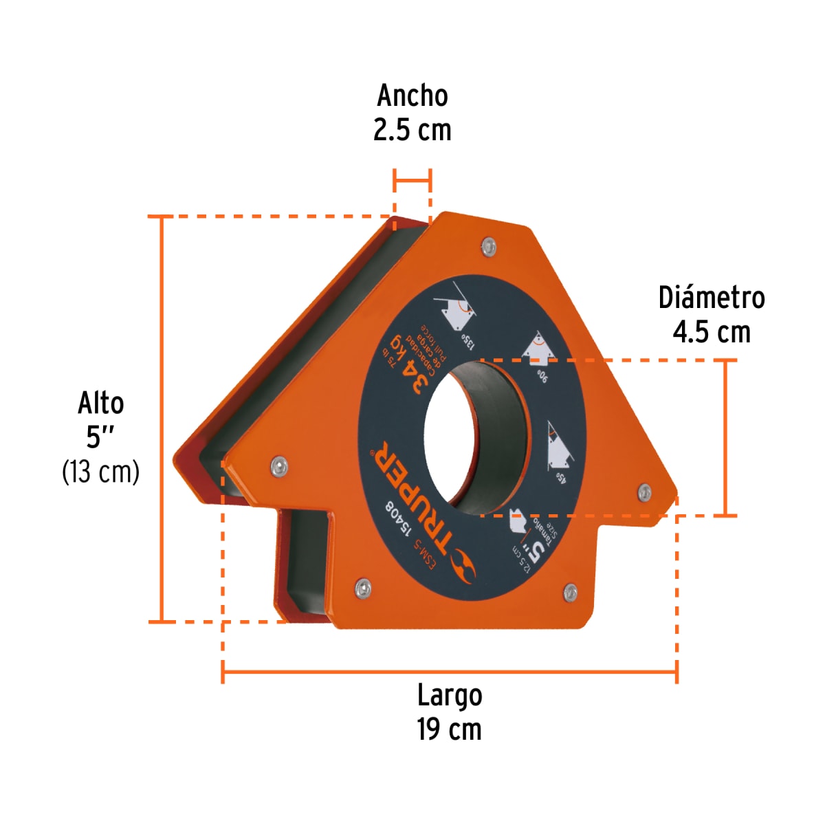 Escuadra magnética 5
