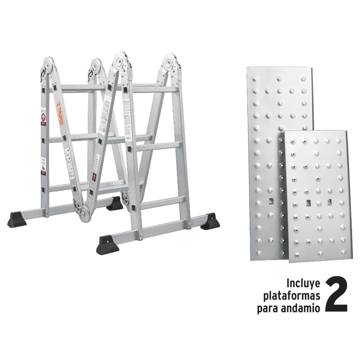 Combo Escalera Multiposición + Taladro 600w + Amoladora 850 Truper6