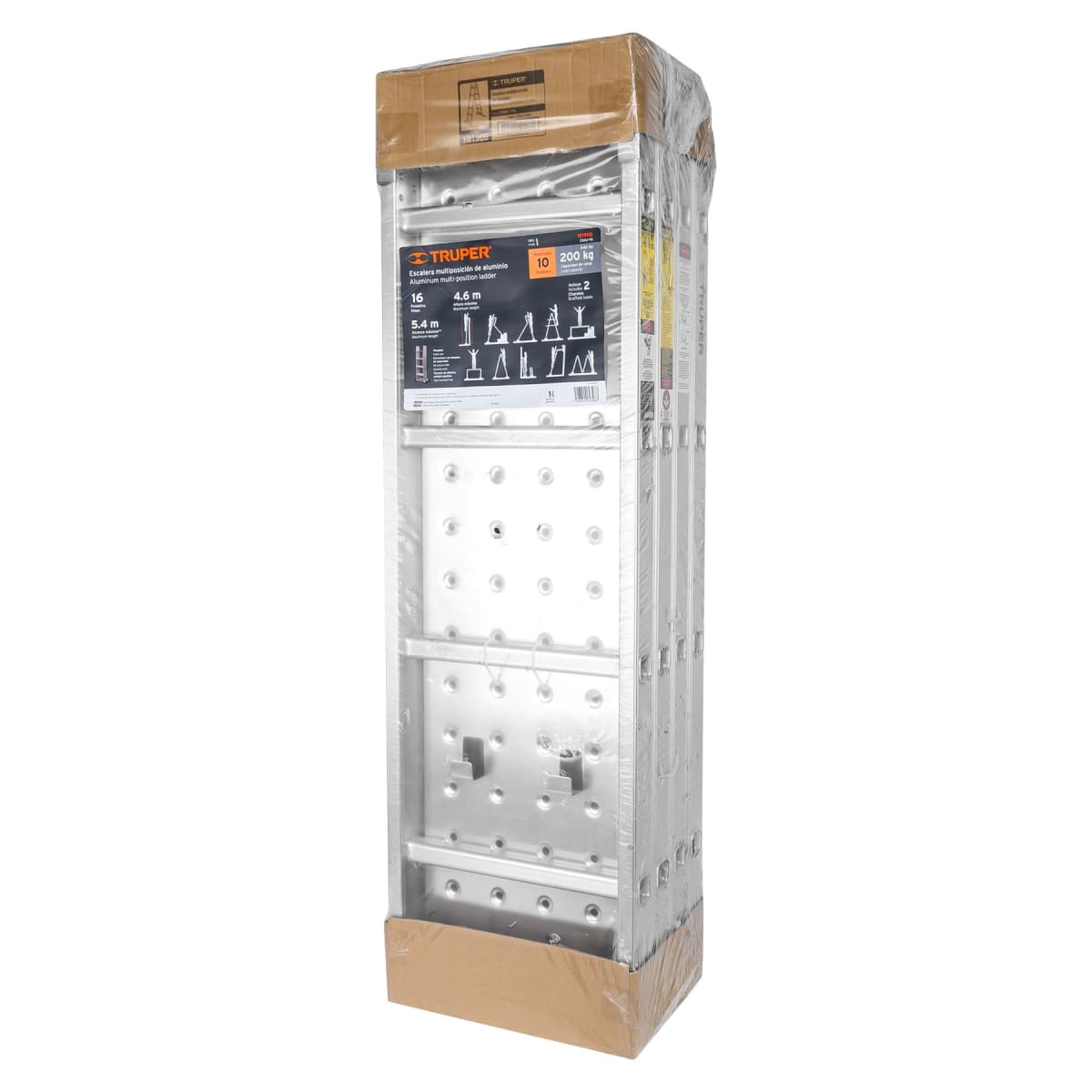 Escalera multiposición 16 peldaños + kit pintor fino Truper17