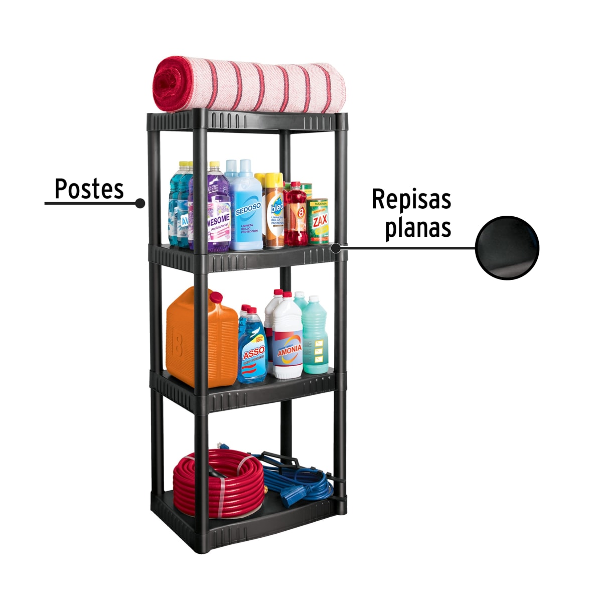 Combo Estante 5 repisas Truper + estante 4 repisas Pretul3