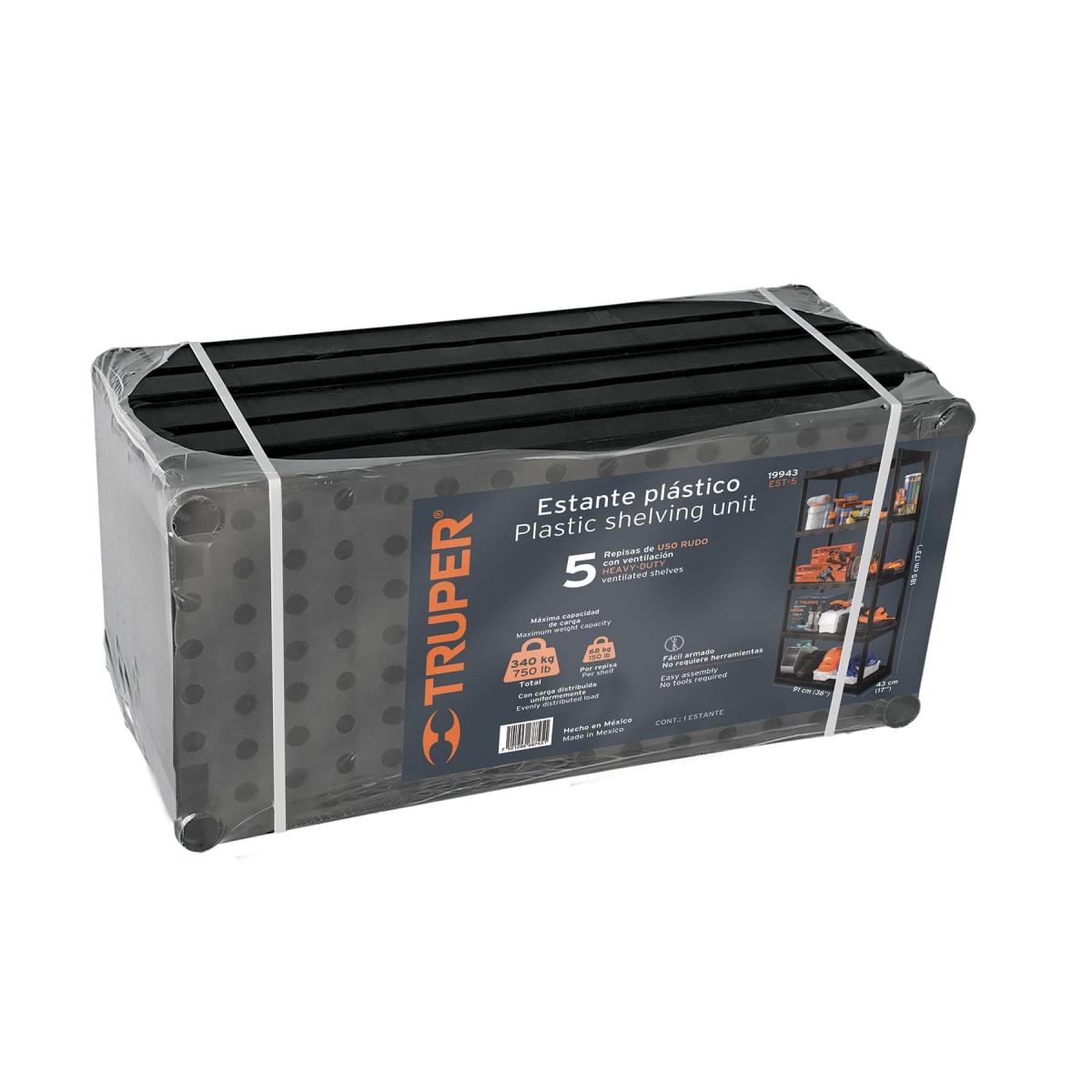 Estante Plastico 5 Repisas Truper8