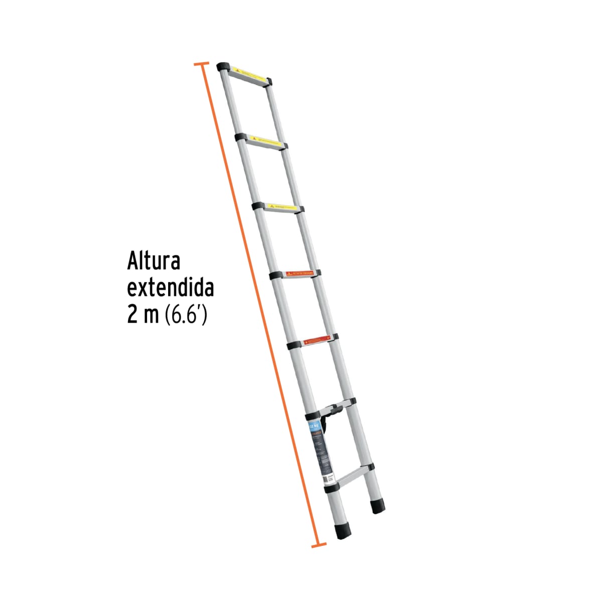 Escalera telescopica 7 peldaños Plegable 102kg Truper3