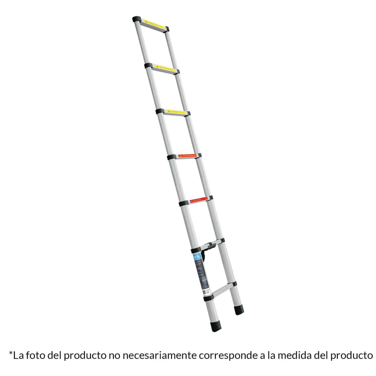 Escalera telescopica 13 peldaños Plegable 102kg Truper2