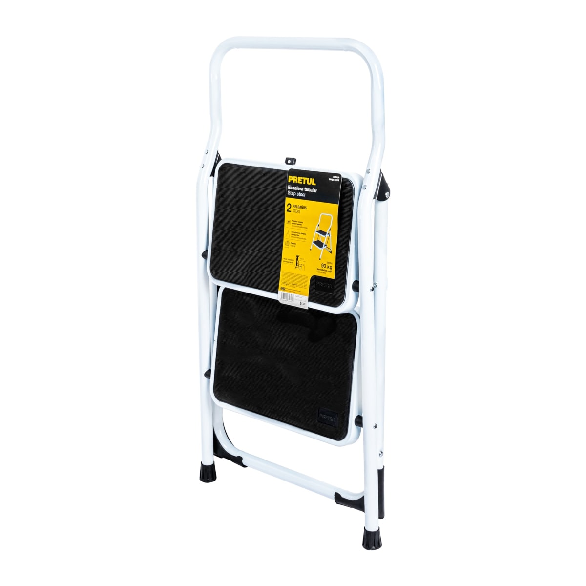 Escalera Tubular 2 Peldaños Pretul8