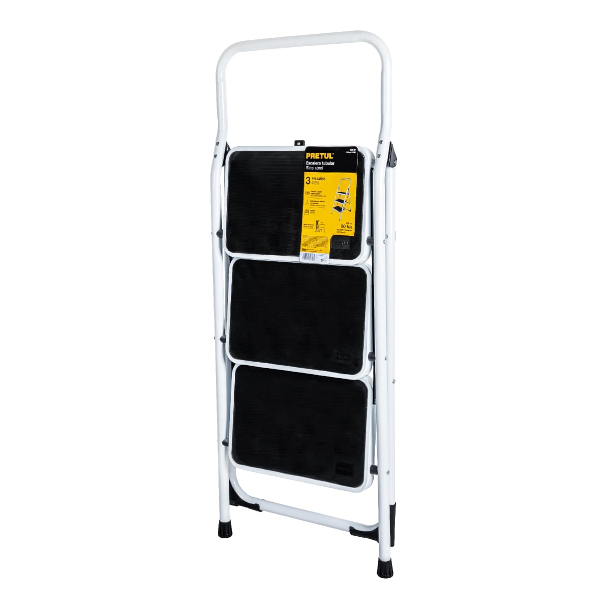 Escalera Tubular 3 Peldaños Pretul6