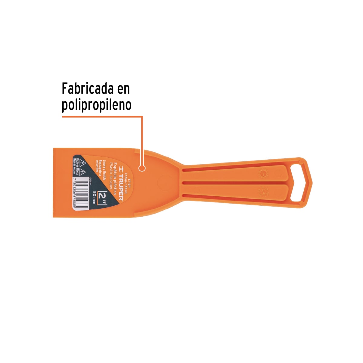 Espátula plástica de 2´´, Truper2