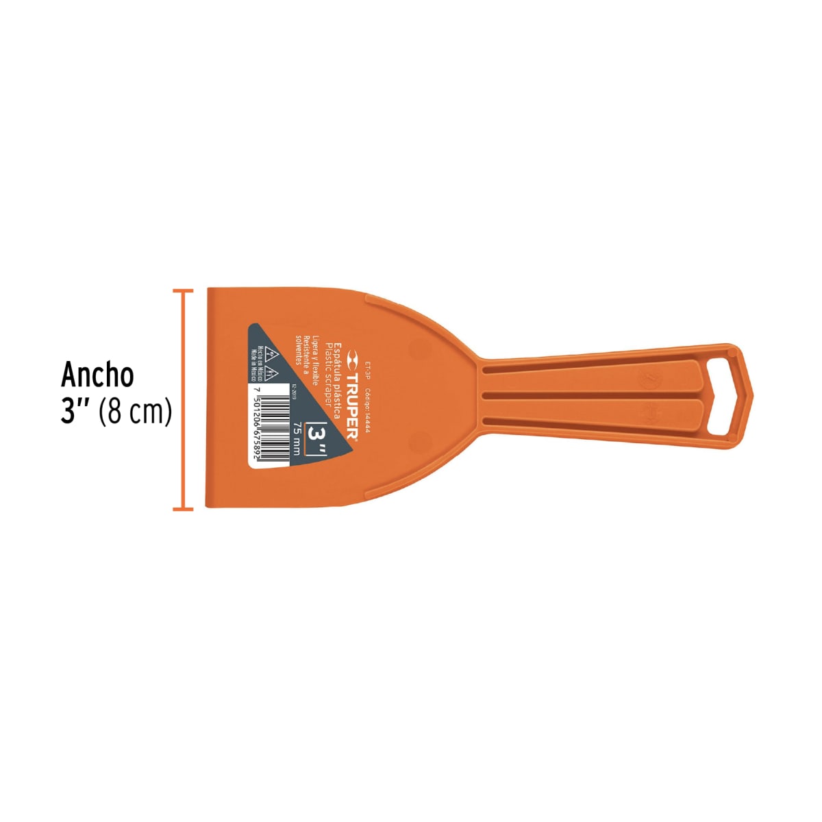 Espátula plástica de 3´´, Truper3