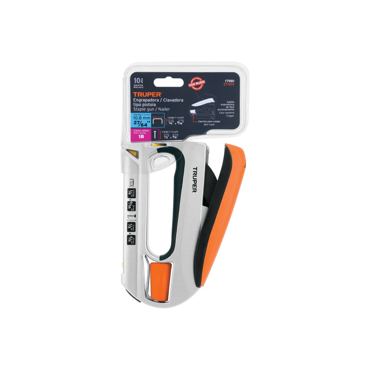 Engrapadora / clavadora tipo pistola uso rudo, Truper4