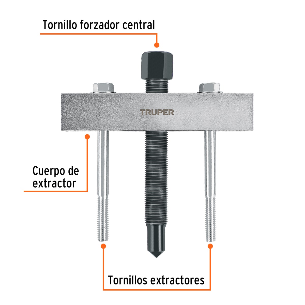 Extractor para engranes y orificios roscados. truper2