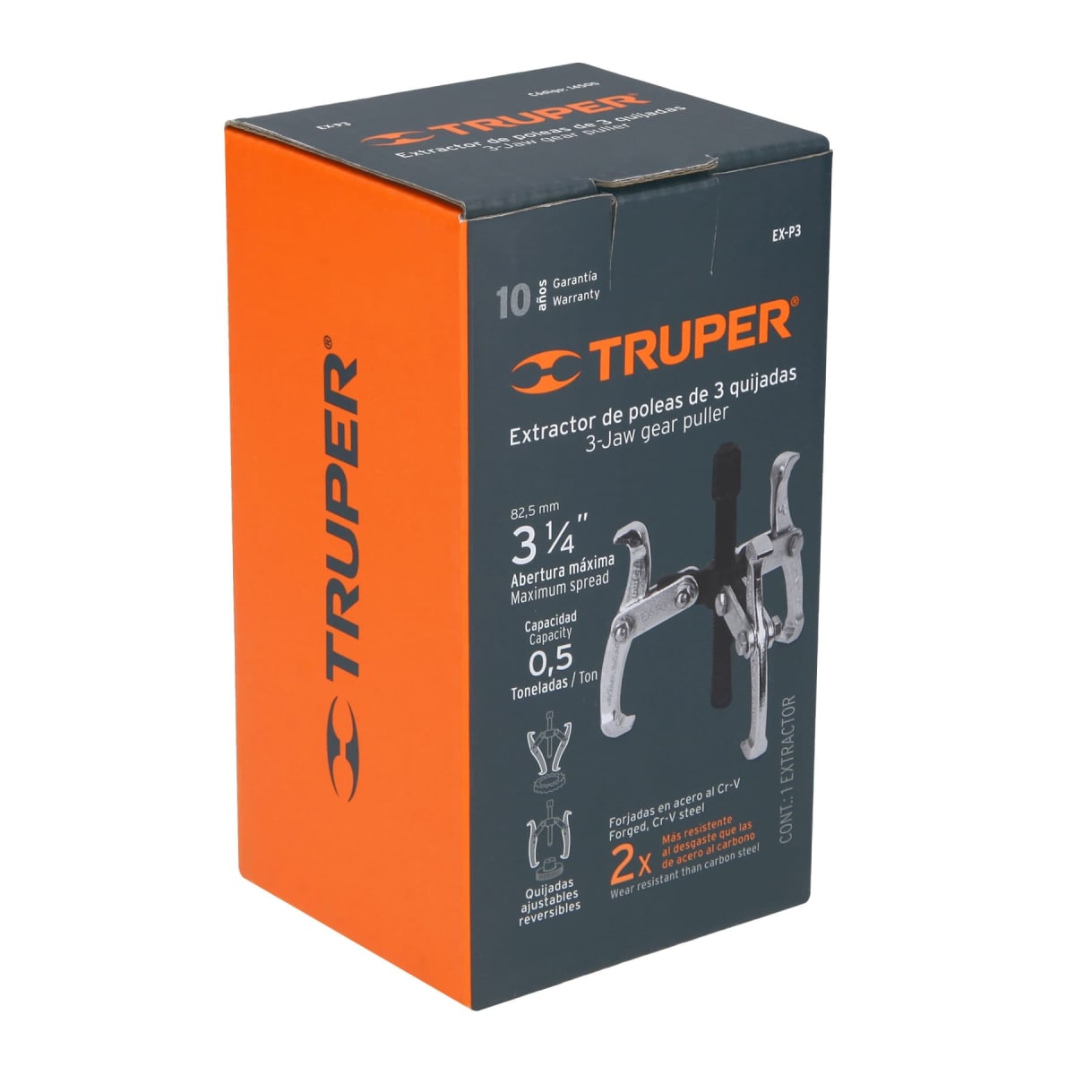 Extractor de poleas 3 patas 3'' Truper4