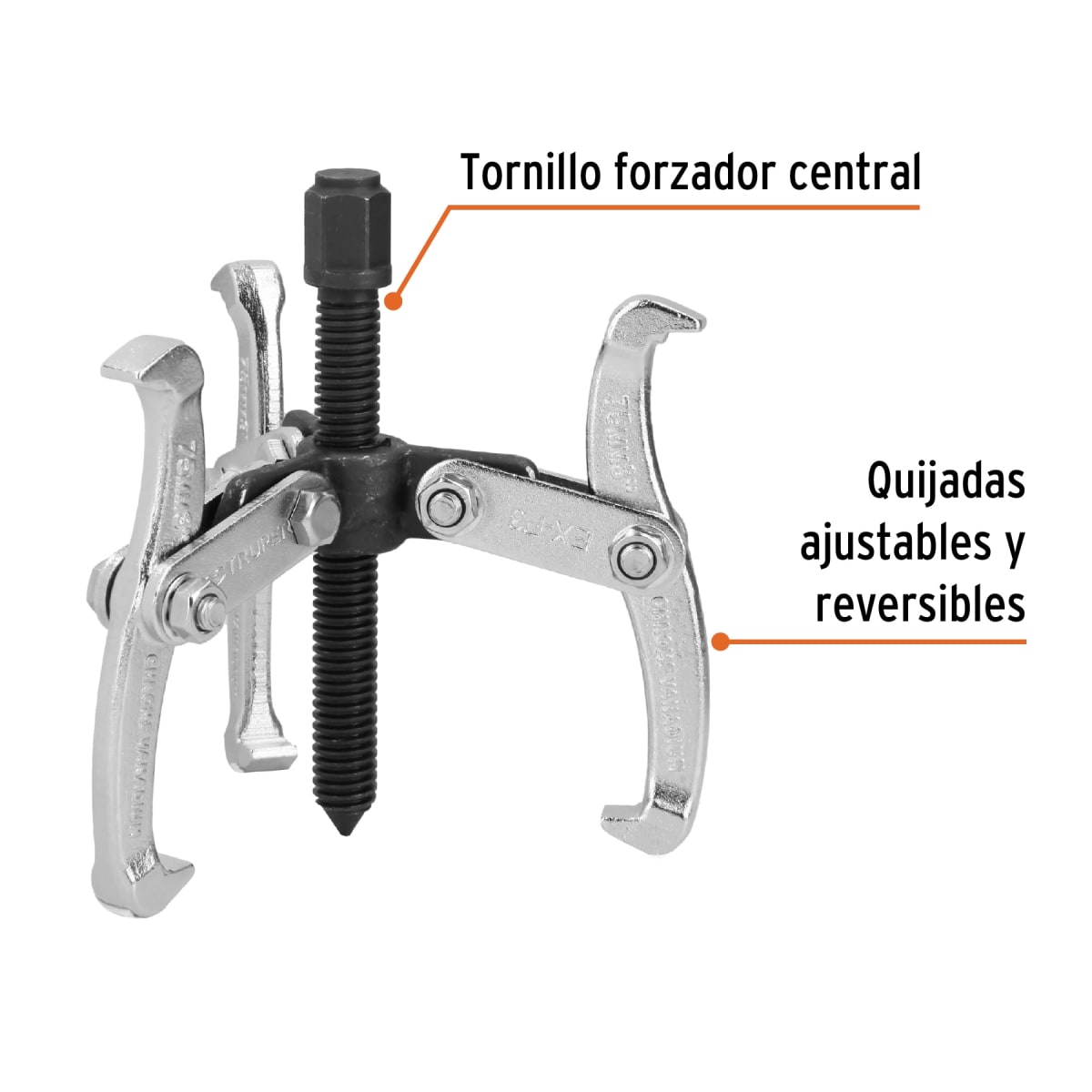 Extractor de poleas 3 patas 3'' Truper2