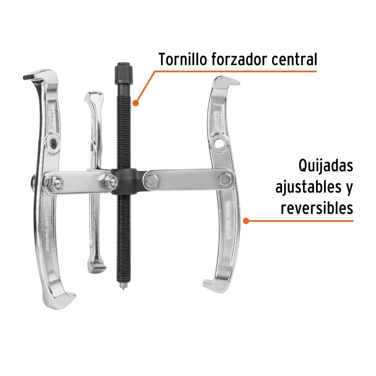 Extractor de poleas. 3 patas. 6''. truper2