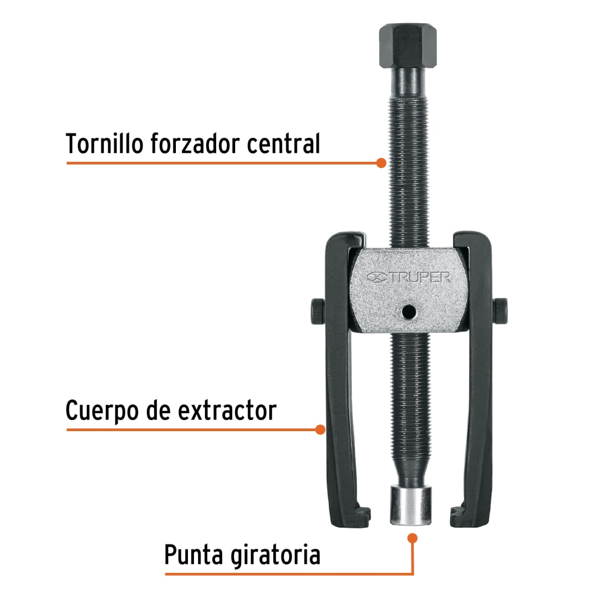 Extractor de poleas. pata de cabra Truper2