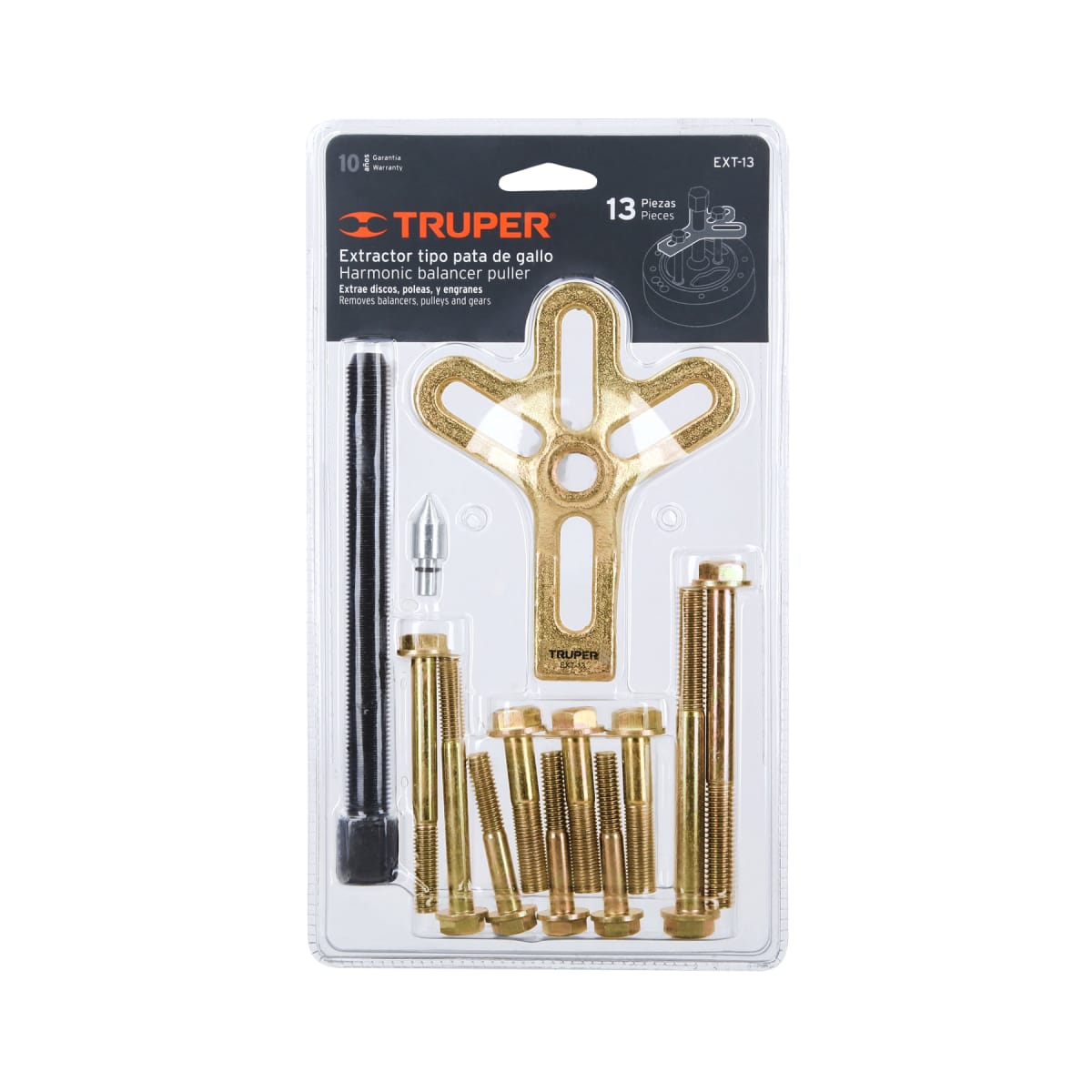 Extractor pata de gallo, 13 piezas, Truper4